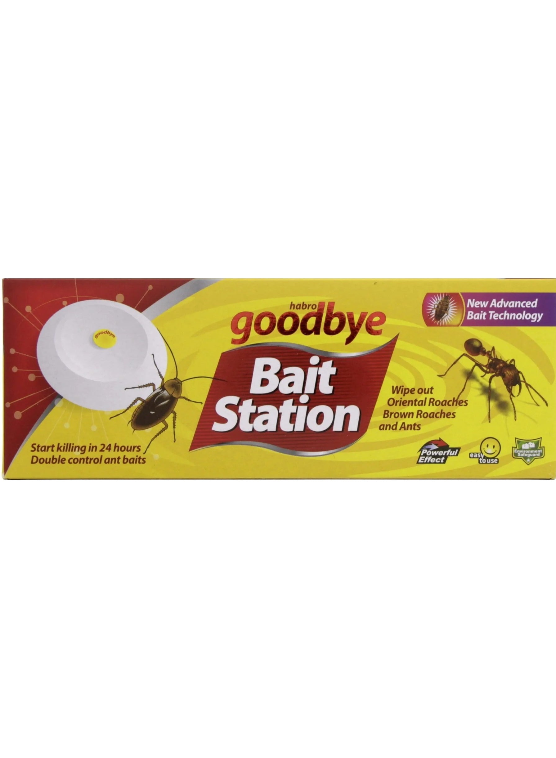 Habro GoodBye New Advanced Bait Technology Bait Station Powerful Effect Wipe Out Oriental Roaches Brown Roaches And Ants Star